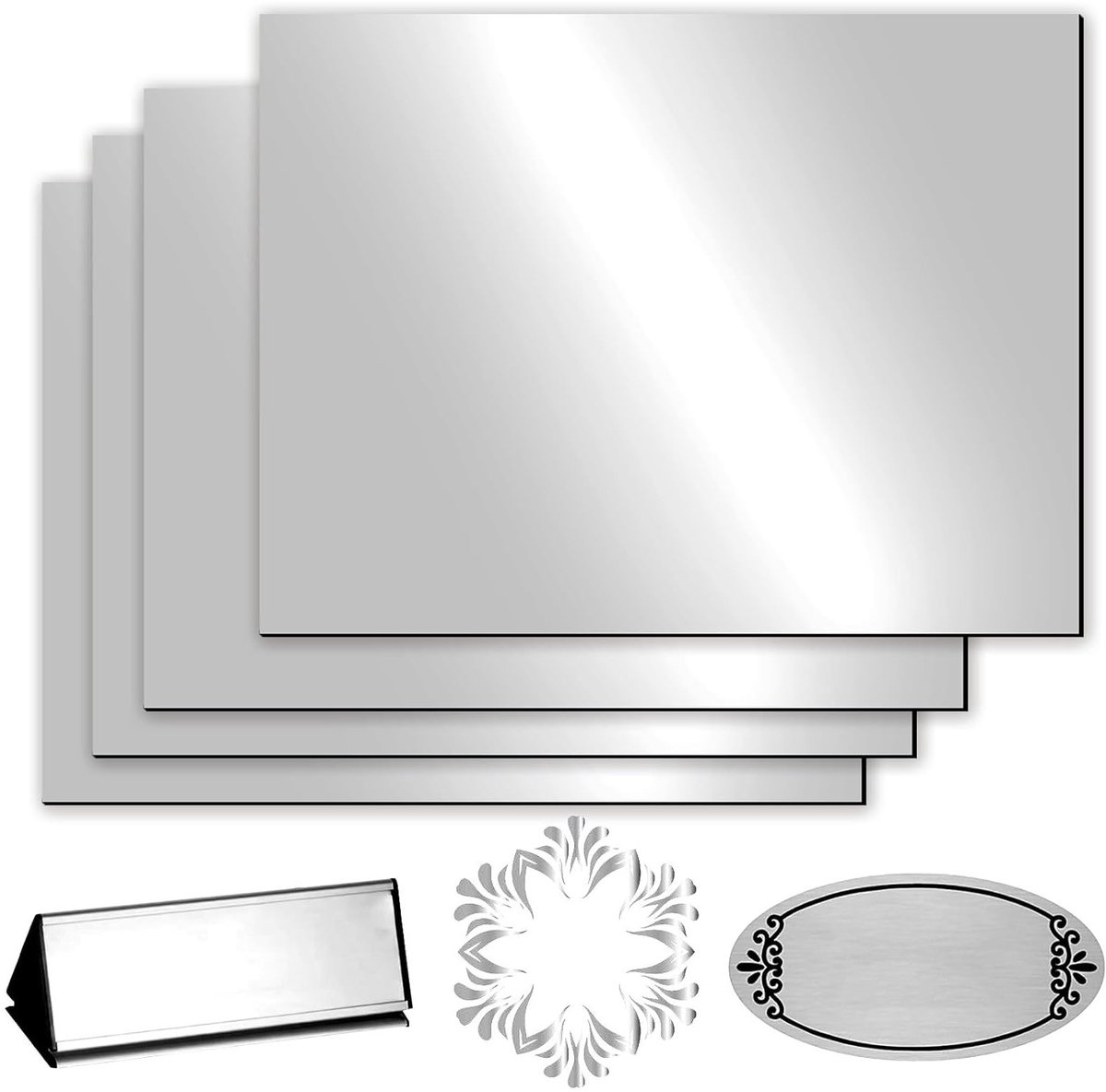 ABS Plastic Plaat voor Lasergraveren - 4 Stuks van 30x20cm, 1.3mm Dikte, Ideaal voor Naamplaten en DIY Projecten