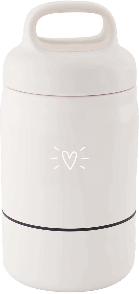 Zusss Thermos Lunchpot Love This Day Beige