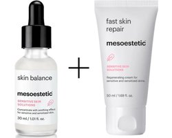 Mesoestetic Fast Skin Repair + Skin Balance – Huidherstel & Kalmerende Set – Gevoelige en Onzuivere Huid