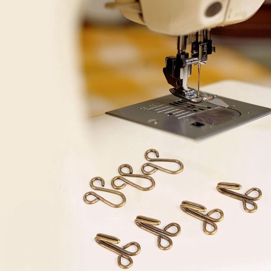 Haken en Ogen voor Bontjassen - 10 Stuks Bont Coat Bevestigingen voor Overjassen en Onderkleding (Brons) met 2.8 cm Diameter — afbeelding 2
