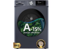CHiQ CFL80-14586IM3XA - Wasmachine - 8 KG - Space Pro - A-15% - 16 programma's - AI Smart - Stoomwassen & Quick Wash - 12 jaar garantie op motor