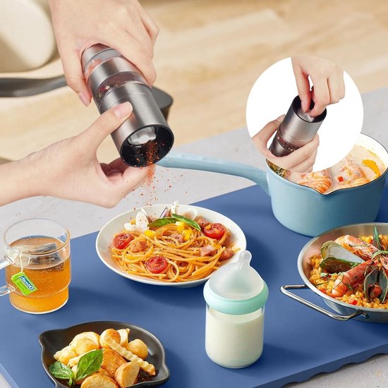 5-in-1 Mini Specerijenpot met Specerijenmolen, Perfect voor Outdoor Picknicks, Koken en Kruidenopslag van Merkloos — afbeelding 3