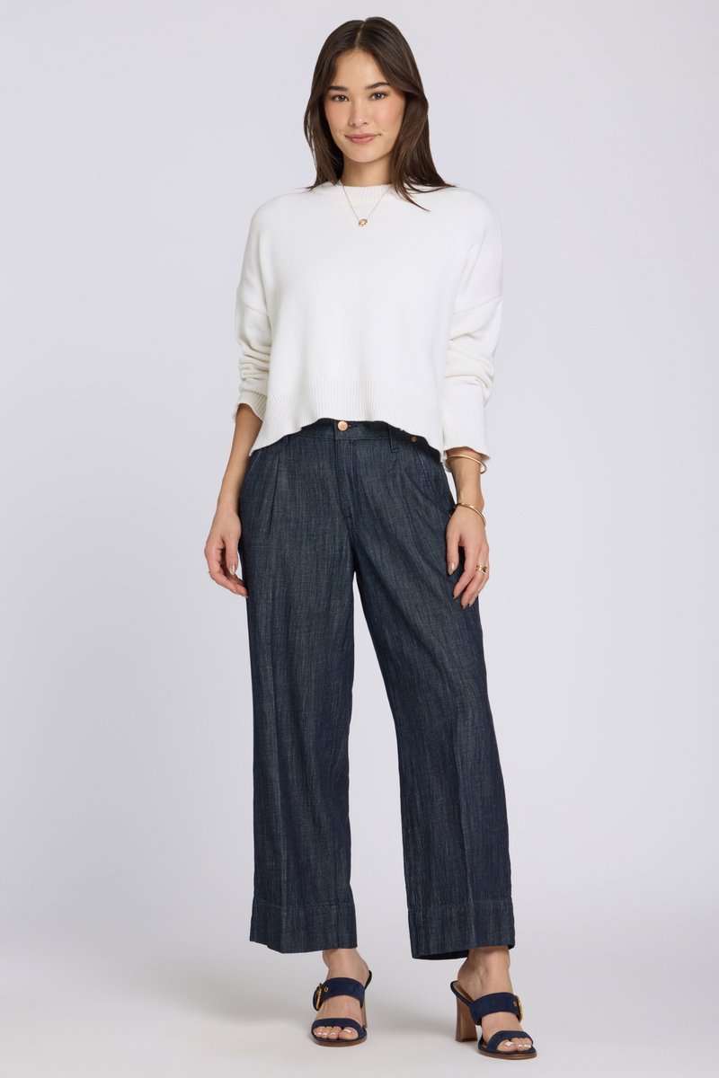 Teresa Wide Leg Ankle Jeans