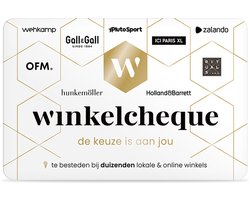 Winkelcheque - Waarde €50,00 - Dé winkel cadeaukaart - Besteed bij duizenden winkels en webshops