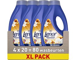 Lenor Vloeibaar Wasmiddel - Amber & Orchid - 4 x 20 Wasbeurten