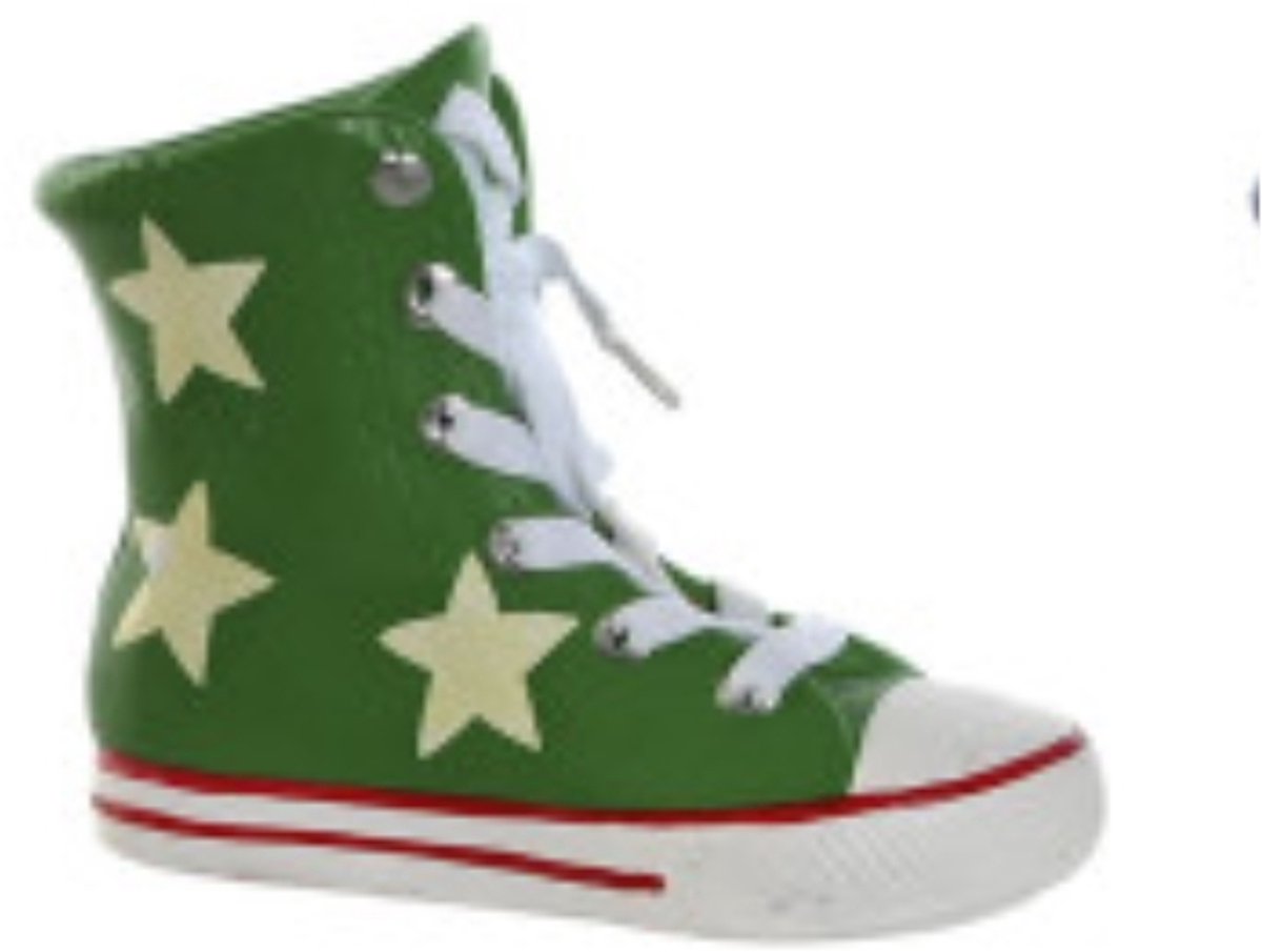 Groene hoge sneaker spaarpot - Item Int.
