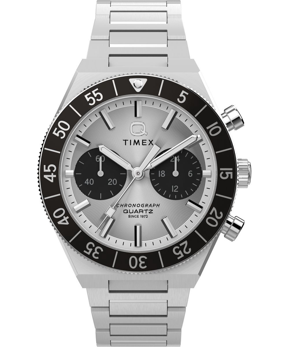 Timex Q Timex Continental TW2Y55800 Horloge - Staal - Zilverkleurig - Ø 40 mm
