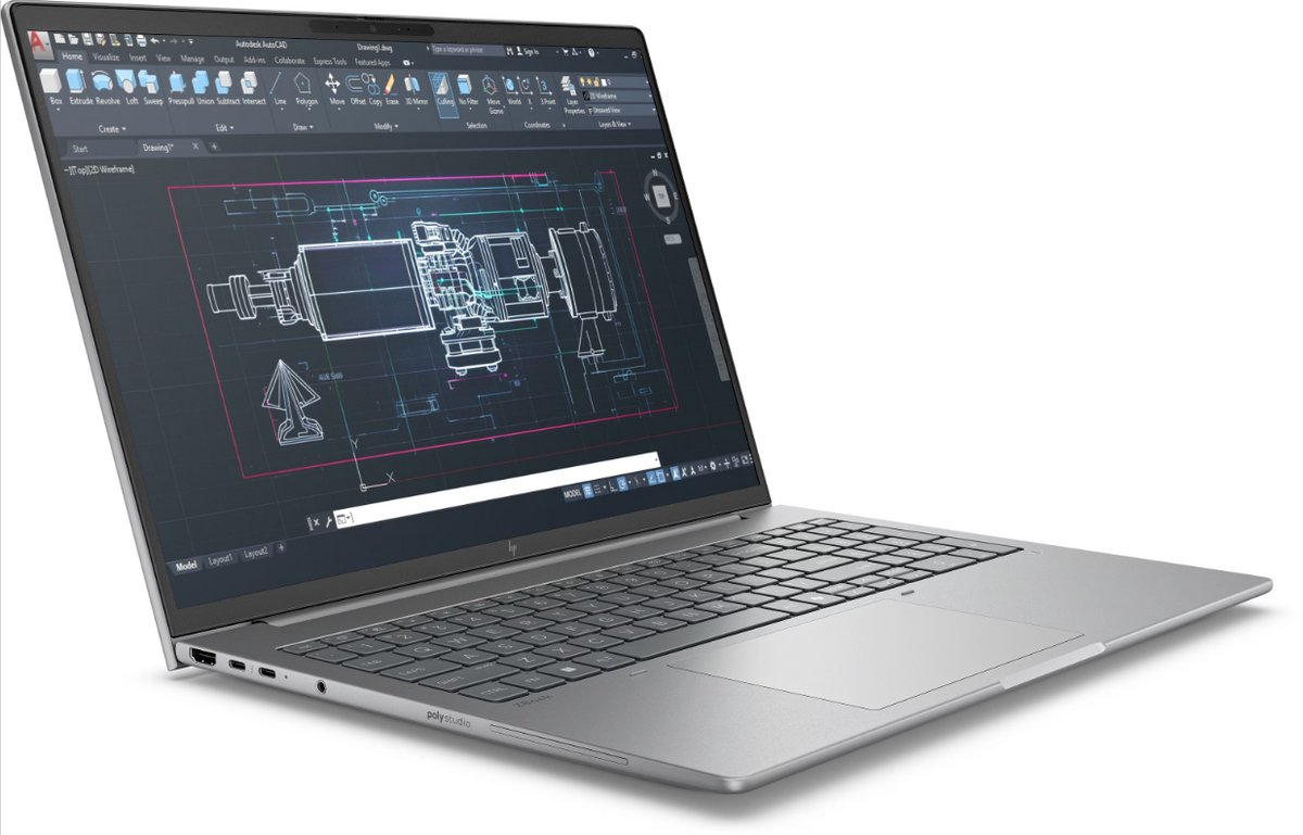 HP ZBook 8 G1i 16 - Ultra 7 255H - 32GB -1TB SSD - 16" WUXGA - RTX500 Ada 4GB - verl. keyb - W11P