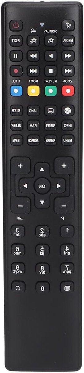 Universele afstandsbediening RC1208 voor Smart TV, perfecte vervanging voor verloren of beschadigde afstandsbediening, eenvoudig in gebruik en compatibel met diverse modellen