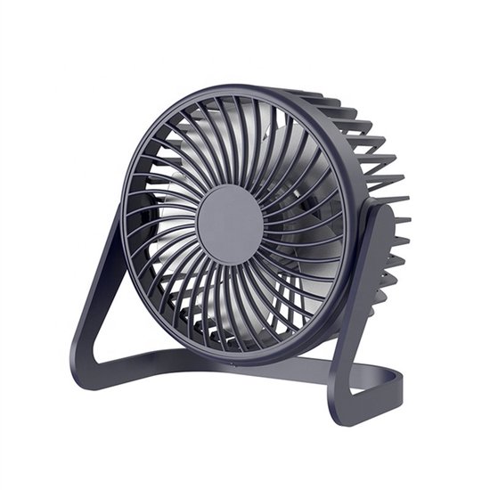 Tafelventilator USB-C 360° kantelbaar compact stil desktopventilator Ø13 cm voor bureau en onderweg