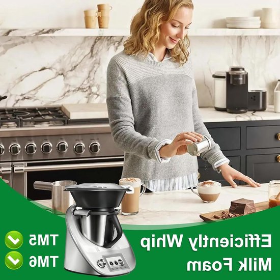 Melkschuimer Accessoire voor Thermomixer, Perfect voor Koffie, Cappuccino en Latte, Ideaal voor Thuis en Koffiehuizen van Merkloos — afbeelding 5