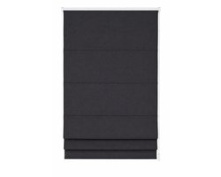 Madeco Vouwgordijn Dolpo 140x250 cm – Antraciet – Lichtdoorlatend – Roman Shade – Raamdecoratie