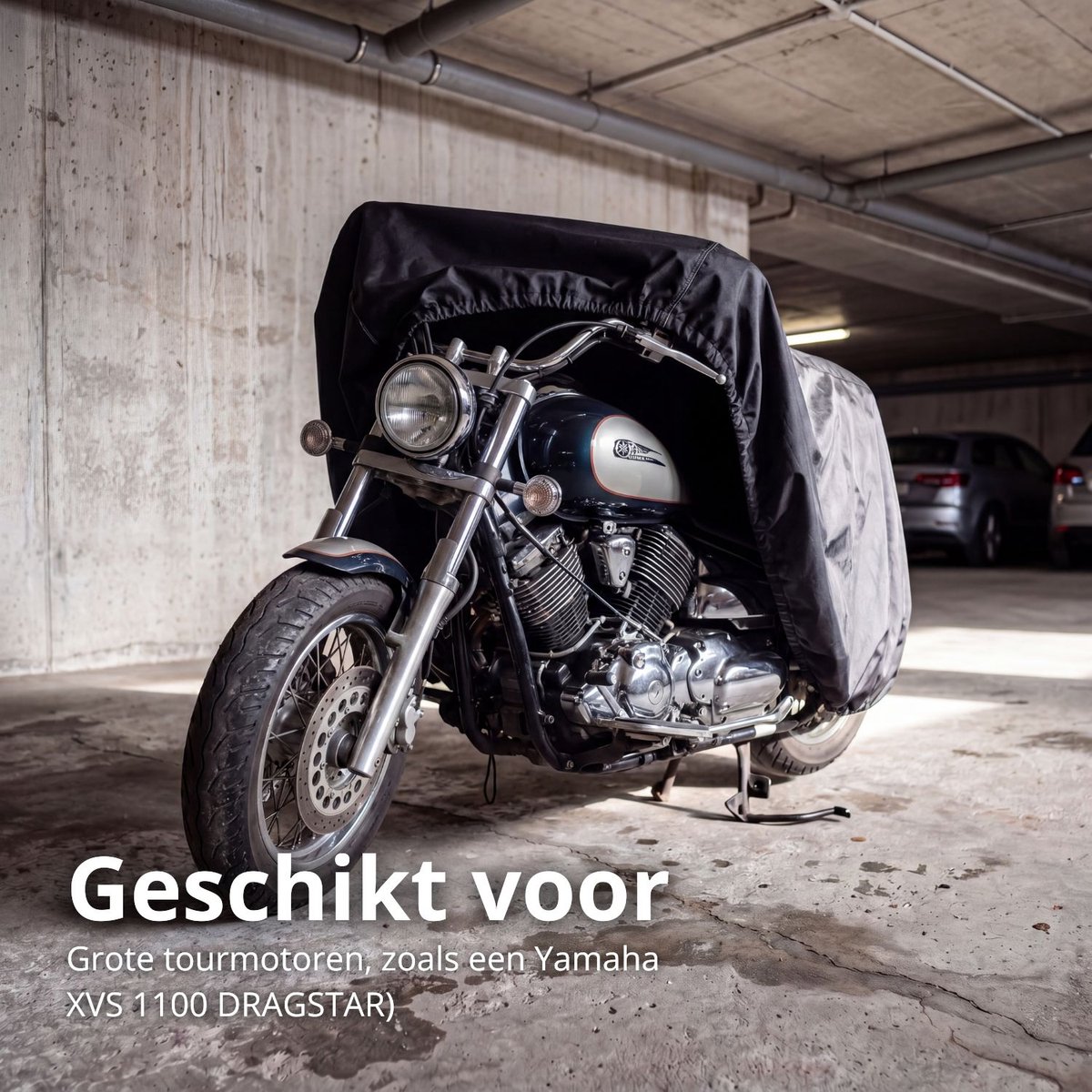 Maxxcovers Motorhoes / Scooterhoes - Zwart- Maat XL - Waterdicht - A-kwaliteit - Voor Buiten – foto 5