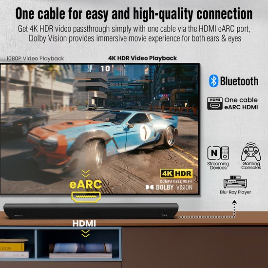 OXS S5 Gaming Soundbar - Met ingebouwde subwoofer — afbeelding 5
