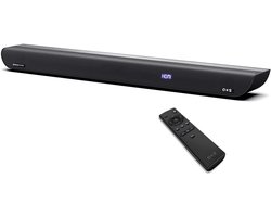 OXS S5 Soundbar 3.1.2-kanaals met Dolby Atmos, geïntegreerde subwoofer, flexibele bas, dialoogverbetering, Bluetooth 5.0 en HDMI eARC-connectiviteit, 5 EQ-modi, 4K HDR-passthrough, thuisbioscoop-audio