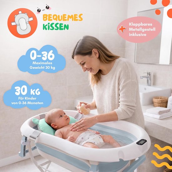 Moovkee. 80 cm witte staande spiegel - verstelbare spiegel met thermometer en hoofdsteun van Moovkee — afbeelding 5