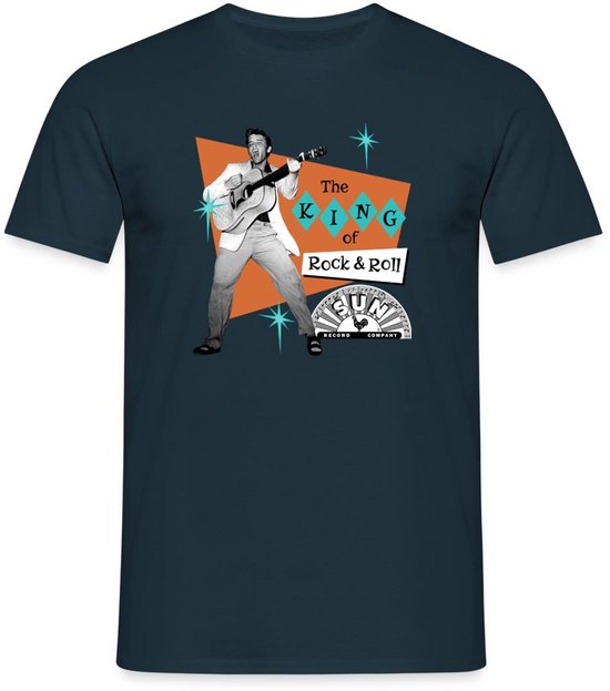 Elvis Presley De Koning Van Rock & Roll T-Shirt Heren