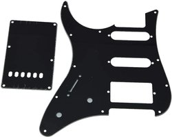 HSS Pickguard en Tremolo Cover voor Yamaha PACIFICA Gitaar - Zwart 3-laags, Perfecte Bescherming en Stijl