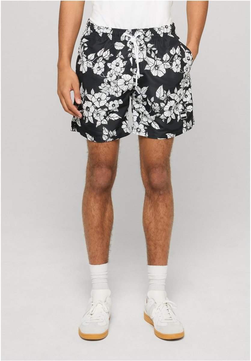 Urban Classics Pattern Zwemshorts 4XL Zwart
