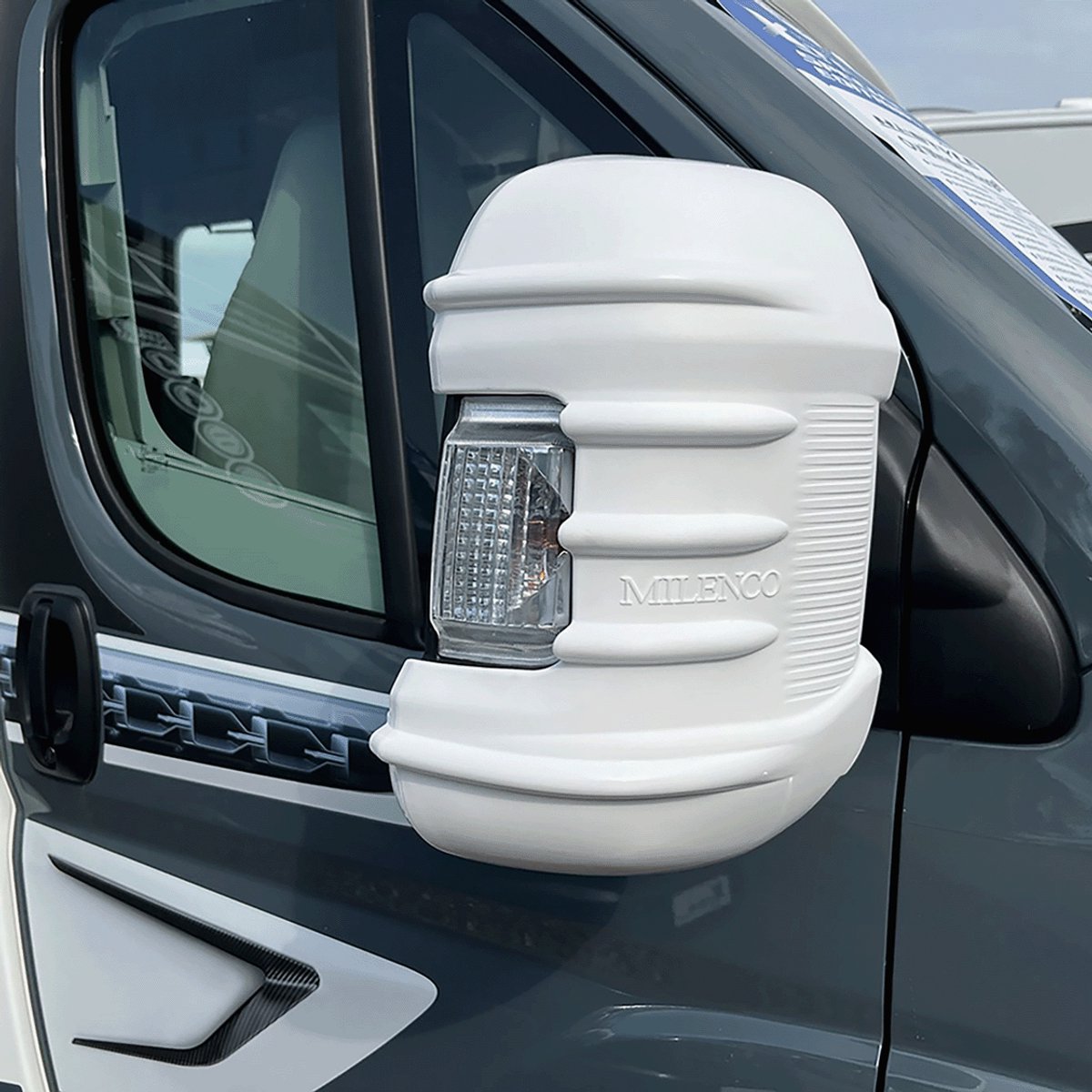 Milenco Mirror Protector Ducato 2025 wit (2 stuks)