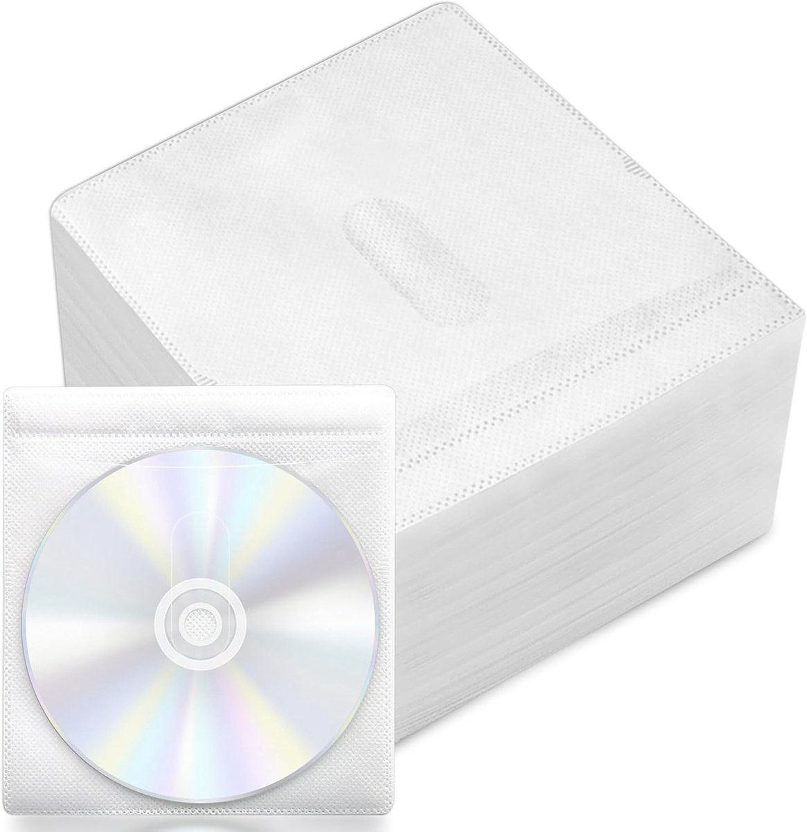 100 Stuks Transparante Plastic CD/DVD/BluRay Hoezen - Bescherming voor CD's, DVD's en BD's