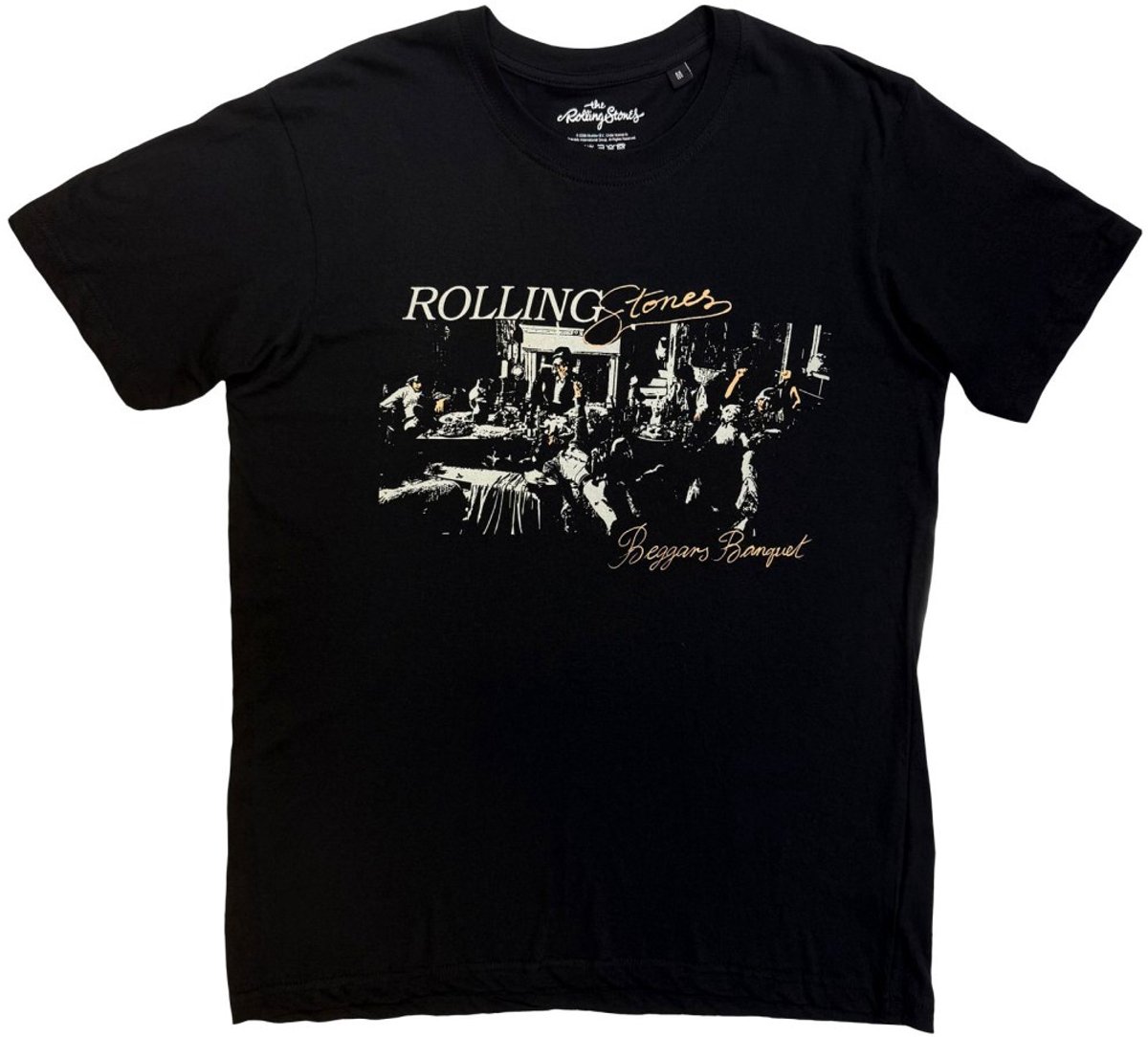 The Rolling Stones - Beggars Banquet Script Heren Tshirt - L - Zwart
