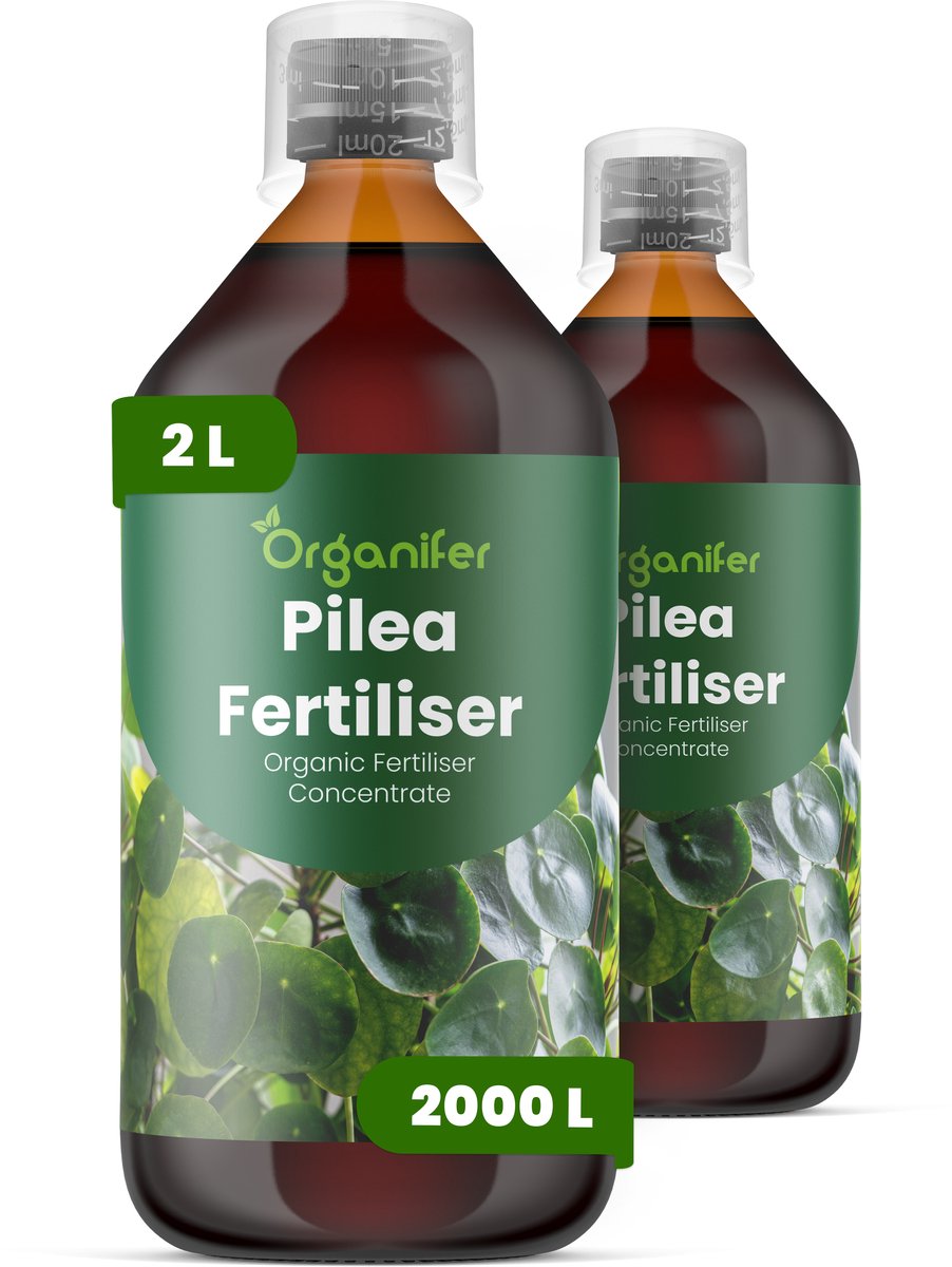 Vloeibare Meststof Voor Pilea 2X1 L Voor 2000 L - Npk 3-4-3 - Ondersteunt Compacte - Evenwichtige Groei - Verbetert Bladkleur - Bladdichtheid En De Algehele Visuele Kwaliteit - Stimuleert Langdurige Plantvitaliteit En Stabiliteit - Orgamifer