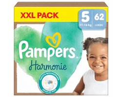 Pampers - Harmonie - Maat 5 - Mega Pack - 62 stuks - 11/16 KG