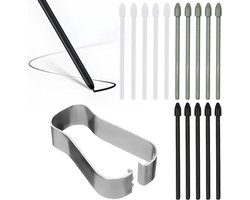 15 Stuks Reservepunten Geschikt voor Samsung S Pen – Stylus Tip Kit Geschikt voor Galaxy Tab S6/S7/S8/S9/FE & Ultra – Note 10/20 – S21/S22/S23 Ultra – Inclusief Pincet – Zwart