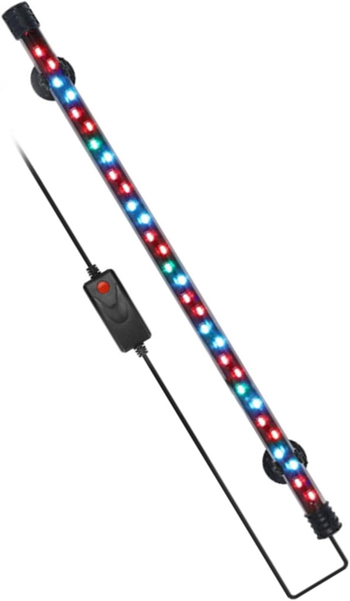 Krachtige LED aquariumverlichting met 30 LEDs, vol spectrum voor zoet- en zoutwater, dag- en nachtlichtsimulatie
