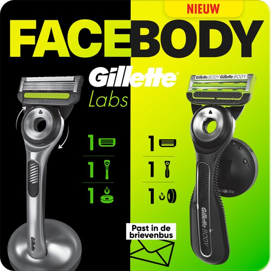 Gillette Labs Body en Intimate scheersysteem