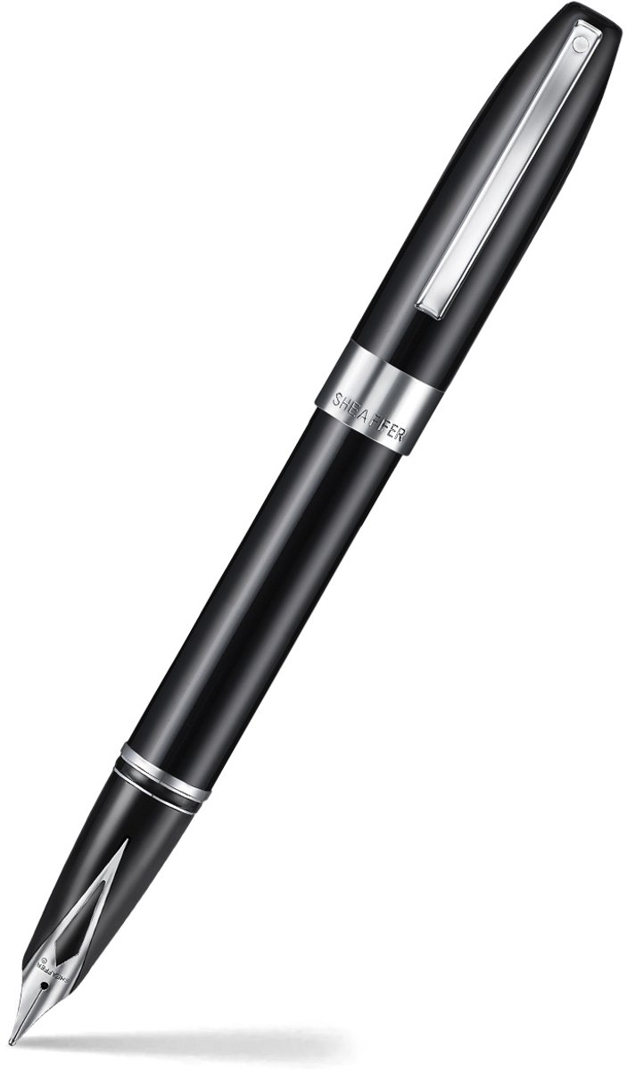 Vulpen Sheaffer Legacy 9064 black - chrome plated trims - broad