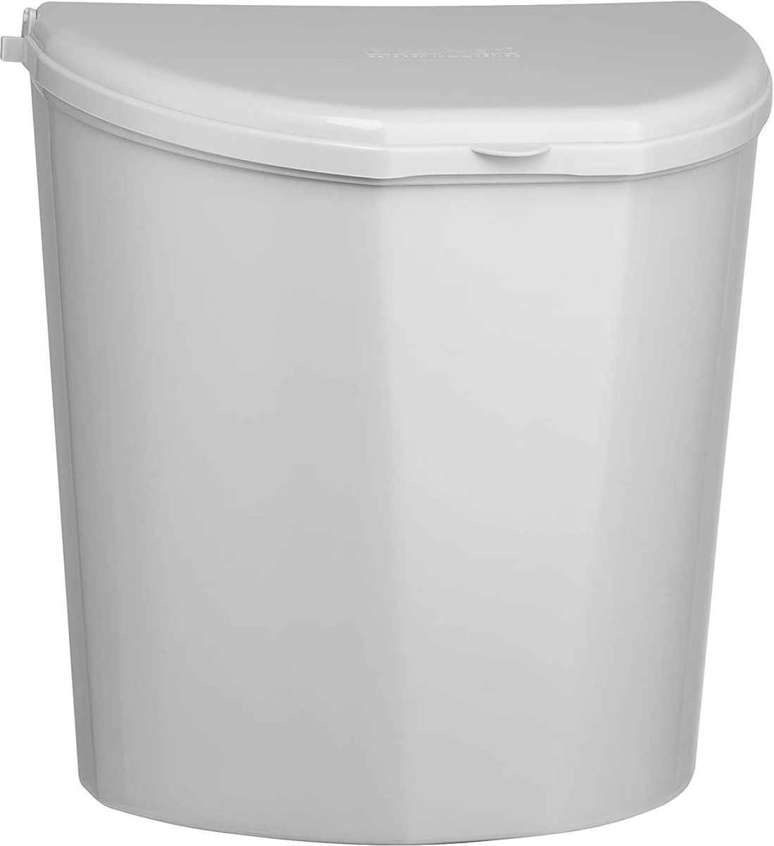 Hangende Prullenbak met Deksel, Vuilnisbak, Compostbak, Afvalbak voor Keuken, Kantoor, Dokterspraktijk, Kliniek, Stacaravan, Camping, Badkamer, Commode, Wandmontage of op de Kastdeur zonder Boren, Kunststof, 7L