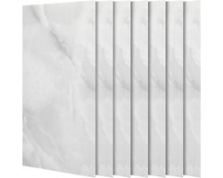 20 Stuks Zelfklevende Douchetegels Marmerlook 30x60 cm – Waterdichte XPE Schuim Wandstickers voor Badkamer & Keuken – Moderne Marmerdesign Tegelfolie