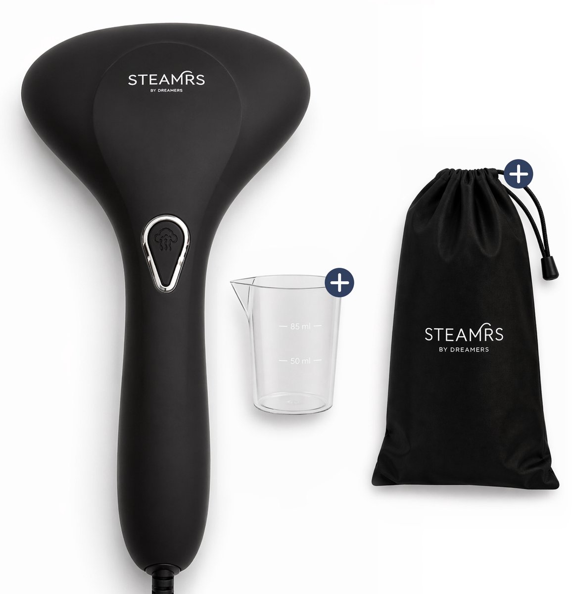 Bol.com STEAMRS - Krachtige Luxe Kledingstomer - 30g/min Stoomkracht - 1500W - Lichtgewicht - Handstomer - Zwart aanbieding
