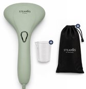 STEAMRS - Krachtige Luxe Kledingstomer - 30g/min Stoomkracht - 1500W - Lichtgewicht Stoomapparaat - Handstomer voor Kleding en Meubilair - Groen