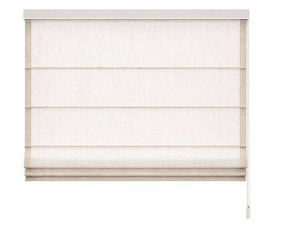 Vouwgordijn 60x180 cm – Heytens Store Bateau Voile Structuur – Lichtdoorlatend – Auto-Stop Mechanisme – Wit
