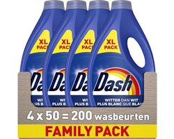 Dash Vloeibaar Wasmiddel - Witter Dan Wit - 4 x 50 Wasbeurten