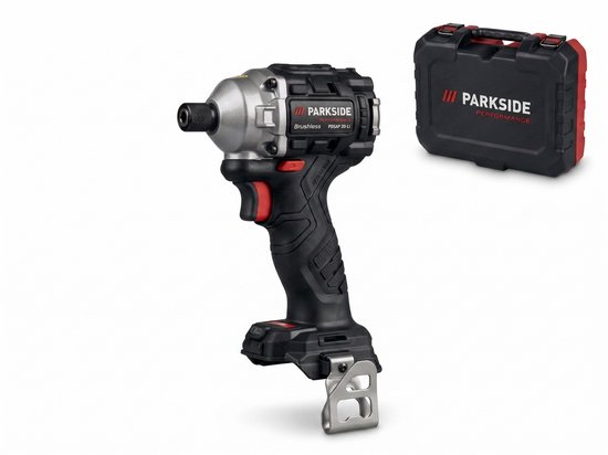 Accu-slagschroevendraaier 20V PARKSIDE borstelloos 226 Nm 4 koppelniveaus LED verlichting ¼” binnenzeskant