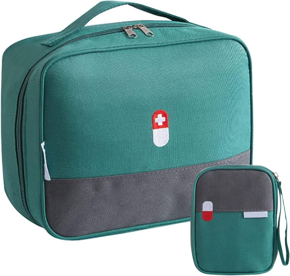 Set van 2 Waterdichte Eerste Hulp Tassen - Hoge Capaciteit Medische Tas voor Thuis, Kantoor en Kamperen