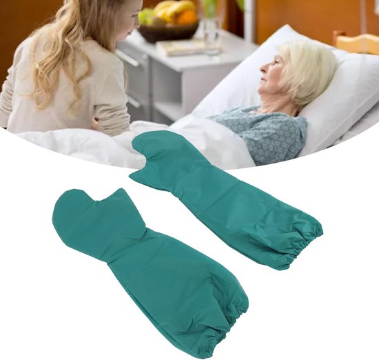 Herbruikbare omkeerbare glijhandschoenen voor ouderen en gehandicapten - Wasbaar, Veiligheidsassistentie, Comfortabel en Ondersteunend (2 stuks) — afbeelding 4