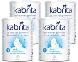 Kabrita 1 Zuigelingenmelk Multipack - Geitenmelk Flesvoeding vanaf 0 tot 6 maanden - 4x800g