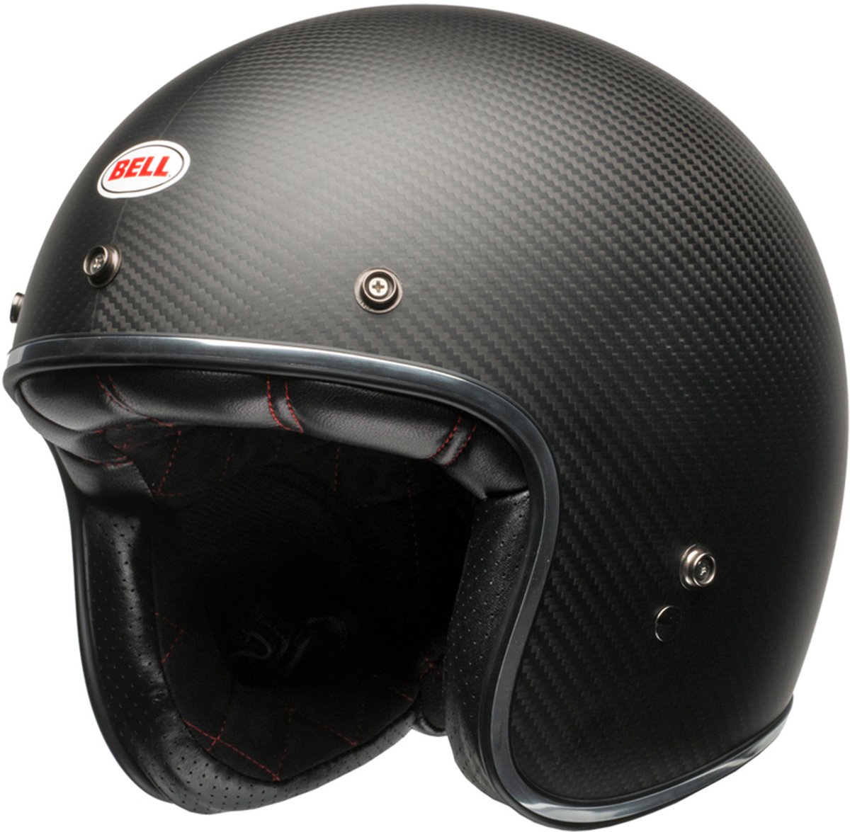 Bell Custom 500 Carbon Solid Mat Zwart Jethelm - Helm