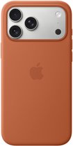 Coque en silicone avec MagSafe pour iPhone 17 Pro Max – Terracotta