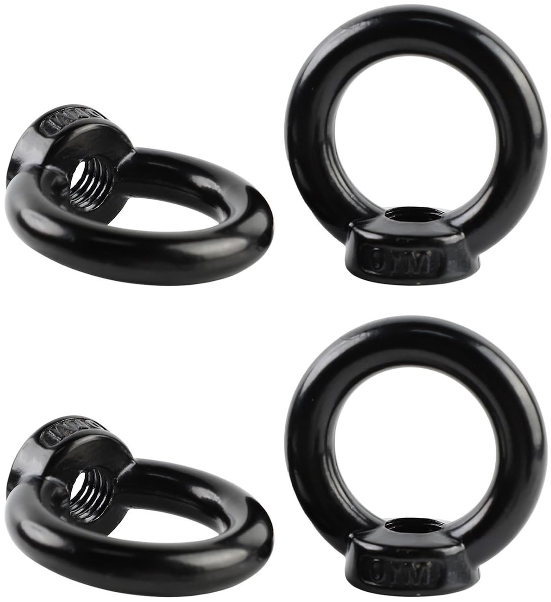 Set van 4 RVS M10 Ringmoeren en Ringogen voor Hefaccessoires, Ophangen van Bloempotten en Decoratie van Planken en Schommels