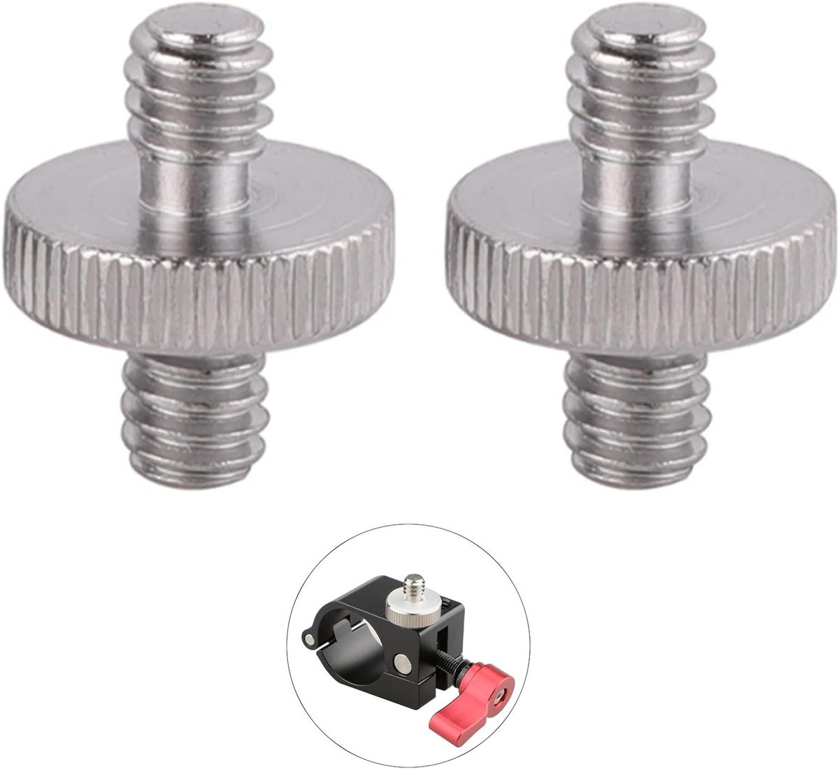 2 Stuks 1/4 Inch Schroeven voor Camera - Bevestigingsschroeven voor Statief en Monopod, Snelle Ontkoppeling en Verbinding