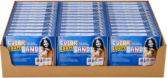 Behave - Loombandjes Voordeelpakket - 40 Sets met 600 Bandjes - 24.000 Loombandjes Totaal - Incl. Loombord, S-Clips & Loomnaald - Ideaal voor Scholen & Kinderfeestjes