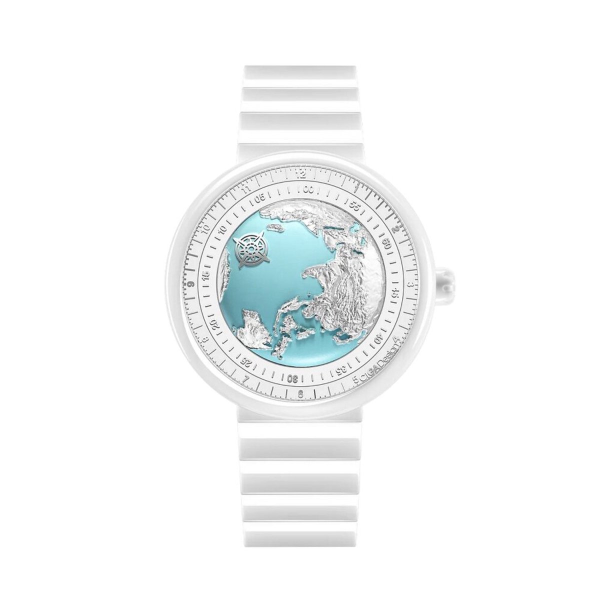 Ciga Design - U032-WU01-W5W7W - Polshorloge - Dames - Automatisch - Series U Blue Planet Ice Age