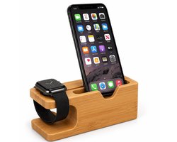 Top 10 telefoonhouders en telefoonstandaards 2026: Bamboe telefoon- en Apple Watch-dockingstation