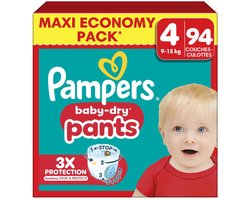 Pampers - Baby Dry Pants - Maat 4 (9kg-15kg) - 94 Luierbroekjes - Megabox